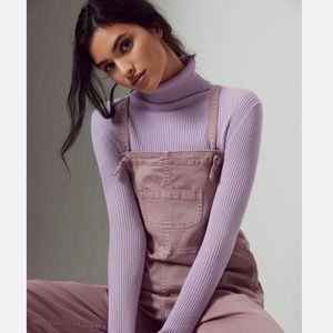 Anthropologie Pilcro Chino Everyday Relaxed Overalls Purple Size xs